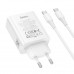 СЗУ-USB-C (Type-C)-Type-C HOCO C162A 1м, PD40W, White. (maximum 60W)