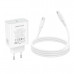 СЗУ-USB-C (Type-C)-Type-C BOROFONE BA109A 1м, PD40W, GaN, White (maximum 60W).