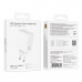 СЗУ-USB-C (Type-C)-Type-C BOROFONE BA109A 1м, PD40W, GaN, White (maximum 60W).