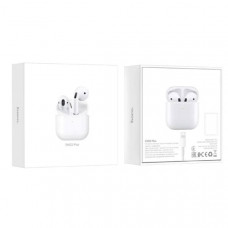 АКЦИЯ!!! Гарнитура вкладыши Bluetooth Hoco EW03 Plus White. Продается КРАТНО 3шт!!! Емкость аккумулятора: зарядный чехол 200 мАч, левая и правая гарнитура 30 мАч. Время разговора/музыки: 4 часа. В режиме ожидания: 200 часов. С зарядным кабелем.