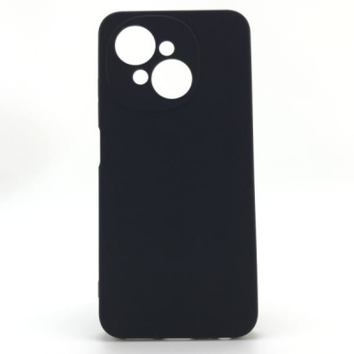 Чехол силиконовый Silicone Cover Tecno Spark Go 1, цвет Black (Soft-touch)