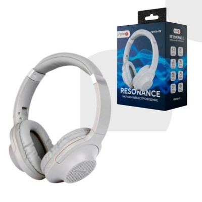 Гарнитура беспроводная полноразмерная Bluetooth FUMIKO RESONANCE, Gray. Время работы до 4 часов. Дистанция работы до 10м. Врмя зарядки до 2 часов. Складная конструкция. Поддержка MicroSD до 32Gb. Встроенное радио.