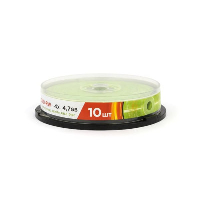 Диск DVD-RW MIREX 4,7Gb 4x Cake box-10