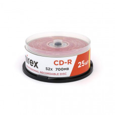 Диск CD-R MIREX 700Mb 52x Cake box-25