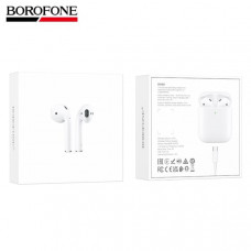 АКЦИЯ!!!Гарнитура вкладыши Bluetooth Borofone BW89 White. Продается КРАТНО 3шт!!! 
BT 5.4. Емкость батареи: зарядный чехол 300mAh, гарнитура 30mAh. Время работы: 4 ч; В режиме ожидания 200 ч. Материал: ABS. Размер: 53.8х44.3х21.5мм; Общий вес: 43г. Ведущи