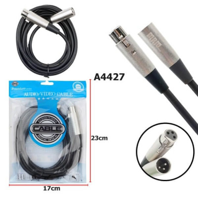 Кабель микрофонный Live-Power H113 (гнездо XLR - штекер XLR), 3 метра