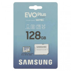 Карта памяти MicroSD Samsung 128GB Class 10 Evo Plus A2 V30 UHS-I  (R/W  90/160 MB/s) + SD адаптер