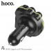 FM-Модулятор Bluetooth/HandsFree HOCO DFM01. Входной сигнал DC12V-24V. Выход USB1: 5V 0.5A, USB2: 18 Вт, Type-C 20 Вт. Макс. 38 Вт. QC3.0. Поддержка воспроизведения Bluetooth, U-диска, TF-карты, громкой связи (ответ на звонок). Принцип работы: мобильный т