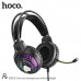 Гарнитура проводная полноразмерная игровая Hoco ESD12 с микрофоном. Кабель 2 м. RGB подсветка. Разъем штекера 2х3.5 мм. Разъем USB.