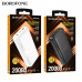 Внешний аккумулятор 20000 mAh Borofone DBT33A 22.5W Black. Емкость: 20000мАч, 74Wh. Номинальная емкость: 11000mAh. Вход: Micro-USB 18W. USB-C PD18W. Выход: USB-C PD20W, USB-A 22.5W Max. Общий выход: 5V/3A макс.
