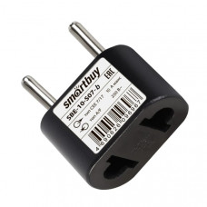 Адаптер-переходник на евро вилку Smartbuy черный 10А 250В (SBE-10-S07-b)