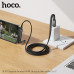 Кабель USB-C/USB-C HOCO U150 1,2м, 3A, 60W, плетеный, Black, угловой + складной держатель