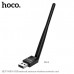 WI-FI адаптер HOCO HI37 WiFi4 USB. Технические характеристики: RTL8188GUIP. Стандарт беспроводной связи:  IEEE802.11b/g/n. Частота беспроводной связи: 2,412-2,484 ГГц. Поддержка интерфейса: USB 2.0 (скорость передачи 150 Мбит/с). Метод шифрования: WPA-WEP