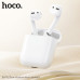 Гарнитура вкладыши Bluetooth HOCO EW91 White. Емкость аккумулятора: зарядный кейс 300 мАч, наушники 30 мАч. Время работы: 4 часа. Материал: ABS; Размеры: 53,8х44,3х21,5 мм; Общий вес: 45,3 г. Поддерживает переключение между ведущим и ведомым устройствами,