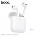 Гарнитура вкладыши Bluetooth HOCO EW91 White. Емкость аккумулятора: зарядный кейс 300 мАч, наушники 30 мАч. Время работы: 4 часа. Материал: ABS; Размеры: 53,8х44,3х21,5 мм; Общий вес: 45,3 г. Поддерживает переключение между ведущим и ведомым устройствами,
