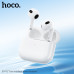 Гарнитура вкладыши Bluetooth HOCO EW92 White. Емкость аккумулятора: зарядный кейс 300 мАч, наушники 30 мАч. Время работы: 4 часа. Материал: ABS; Размер: 54,2 х46,2х21,4 мм; Общий вес: 45,5 г. Поддерживает переключение между ведущим и ведомым устройствами,