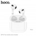 Гарнитура вкладыши Bluetooth HOCO EW92 White. Емкость аккумулятора: зарядный кейс 300 мАч, наушники 30 мАч. Время работы: 4 часа. Материал: ABS; Размер: 54,2 х46,2х21,4 мм; Общий вес: 45,5 г. Поддерживает переключение между ведущим и ведомым устройствами,