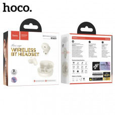 Гарнитура вкладыши Bluetooth HOCO EQ25 White. Емкость аккумулятора: зарядный кейс 300 мАч; наушники 40 мАч. Время работы: 7 часов. Материал: ABS; Размер: 61х48х27 мм; Общий вес: 46,5 г. Поддержка датчика Холла, переключения режимов ведущий-ведомый, вызова