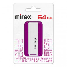 USB флеш-диск 64Gb MIREX Line White (ecopack)