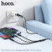 Кабель USB-A+USB-C/Lightning+Micro+USB-C HOCO X123 1м, нейлон, Black. При раздельной зарядке поддерживают 5В/2А; одновременная зарядка поддерживает максимальный ток 5 В/3 А. Не поддерживает зарядку ноутбуков или передачу данных.