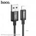 Кабель Lightning HOCO X89 2м, 2.4A, нейлон, Black