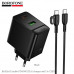 СЗУ-USB-USB-C (Type-C)-Type-C BOROFONE BAS16A 1м, PD45W, Black. Выход: USB-C: 45W; USB-A: 18W, USB-C+USB-A: 30W+10W. Кабель 60W.