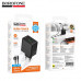 СЗУ-USB-USB-C (Type-C)-Type-C BOROFONE BAS16A 1м, PD45W, Black. Выход: USB-C: 45W; USB-A: 18W, USB-C+USB-A: 30W+10W. Кабель 60W.