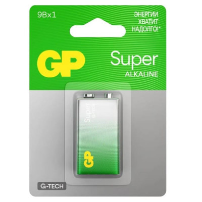 Батарейка GP Super G-Tech Крона 6LR61 Alkaline 9V SH-1