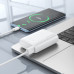 Внешний аккумулятор 5000 mAh HOCO J158 White 18.5Wh. Номинальная емкость: 3000mAh. Вход: USB-C/Micro USB: 5V/2A. Выход: USB-A: 5V/2A. Индикатор заряда батареи.Материал: ABS+Огнестойкий корпус ПК + литиевая батарея 18650. Размер: 76х56х23мм; Вес: 130г.