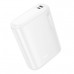 Внешний аккумулятор 5000 mAh HOCO J158 White 18.5Wh. Номинальная емкость: 3000mAh. Вход: USB-C/Micro USB: 5V/2A. Выход: USB-A: 5V/2A. Индикатор заряда батареи.Материал: ABS+Огнестойкий корпус ПК + литиевая батарея 18650. Размер: 76х56х23мм; Вес: 130г.