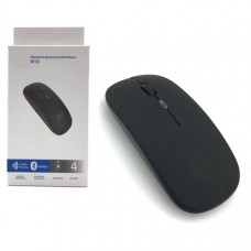 Мышь беспроводная De W10 Black. DPI 1000/1200. Технология Blue Shadow Engine, точное позиционирование. Кабель для зарядки Type-C в к-те. Кнопки мыши рассчитаны на 3млн нажатий. Bluetooth, 2.4ГГц. Передача до 10м. Совместимость Chrome OS, Windows, Mac OS 1