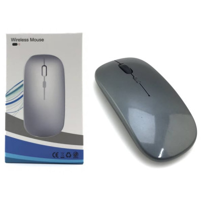 Мышь беспроводная ZX 189 Grey. Кабель для зарядки Type-C в к-те. Бесшумная. Bluetooth, 2.4ГГц. LED. DPI 800/1200/1600. Оптическая технология красного цвета, точное позиционирование.