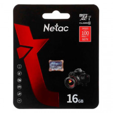 Карта памяти MicroSD 16GB Netac P500 Ultra Class 10 A1 U1 V10 без адаптера