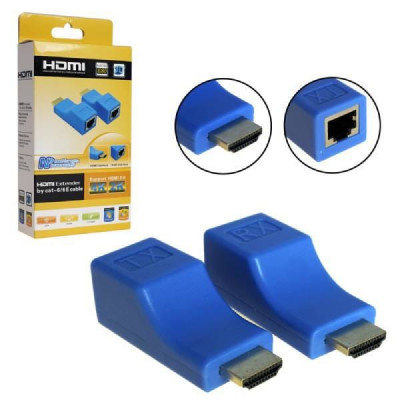 Удлинитель HDMI H201 HDMI (Extender) по витой паре (RJ45) 30м (black)