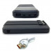 Внешний аккумулятор 10000 mAh FaizFull FL160 2.4A, Black. Цифровой индикатор заряда. Поддерживает 3 кабеля и выходы USB одновременно.