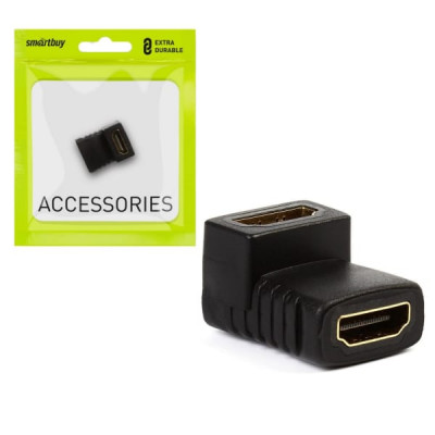 Адаптер Smartbuy HDMI (мама) - HDMIF (мама) A112, угловой разъем