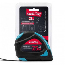 Рулетка измерительная Smartbuy Tools 7,5мх25мм, прорезиненный корпус,эрг. форма, усиленный зацеп.
