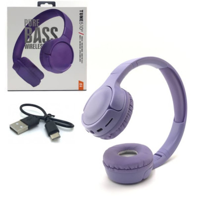 Гарнитура беспроводная полноразмерная Bluetooth BT-510, Purple