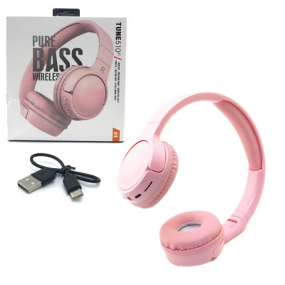 Гарнитура беспроводная полноразмерная Bluetooth BT-510, Pink