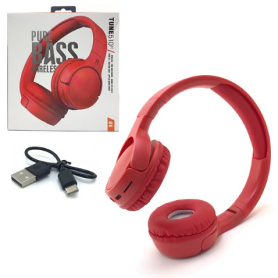 Гарнитура беспроводная полноразмерная Bluetooth BT-510, Red