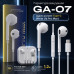 Гарнитура вакуумная GA-07, аудио разъем Type-C, White (Pro Max). Кабель 1,2м.