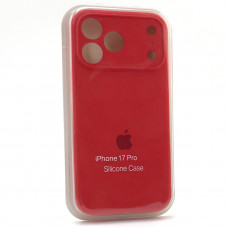 Чехол iP 17 Pro Silicone Case с закрытой камерой (Product Red)