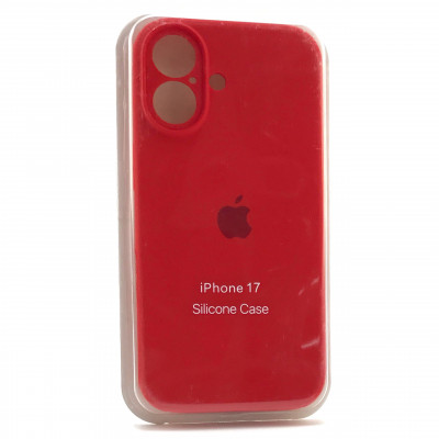 Чехол iP 17 Silicone Case с закрытой камерой (Product Red)