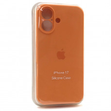 Чехол iP 17 Silicone Case с закрытой камерой (Orange)