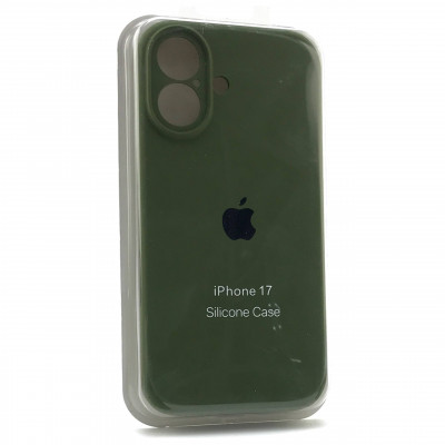 Чехол iP 17 Silicone Case с закрытой камерой (Virid)