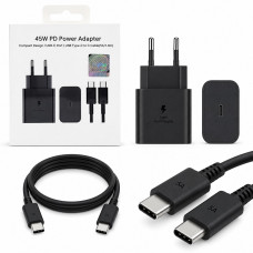 СЗУ-USB-C (Type-C)-Type-C SM 1.8м, PD45W=45W, 5A, Black