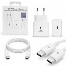 СЗУ-USB-C (Type-C)-Type-C SM 1.8м, PD45W=45W, 5A, White