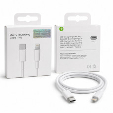 Кабель USB-C Lightning Ip 1м, 20W White  (110 copper)
