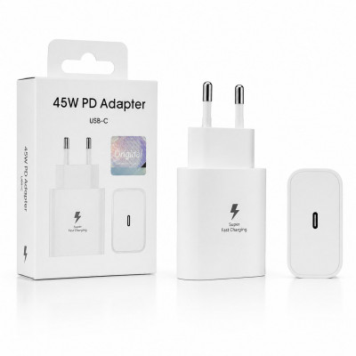СЗУ-USB-C SMG T4510 45W=45W White (Без лого, накл Original)