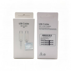 Кабель USB-C/USB-C SM 1м, 5A=5А, White (Без лого, накл Original)
